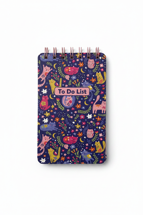 Cat's To Do List Notepad