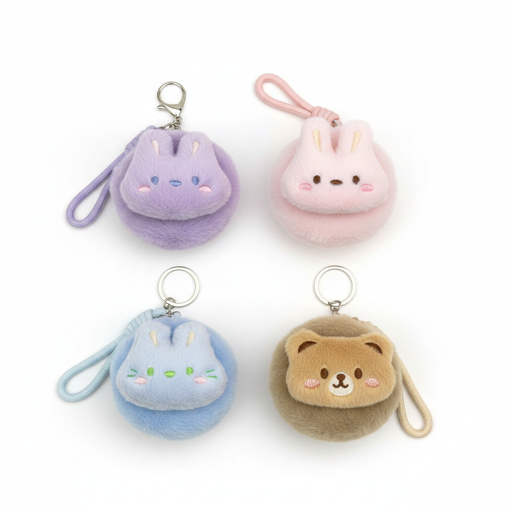 Fluffy Animal Keychains