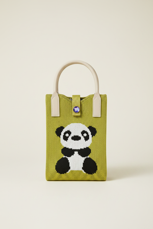 Panda Knit Tote Bag - premium product photo