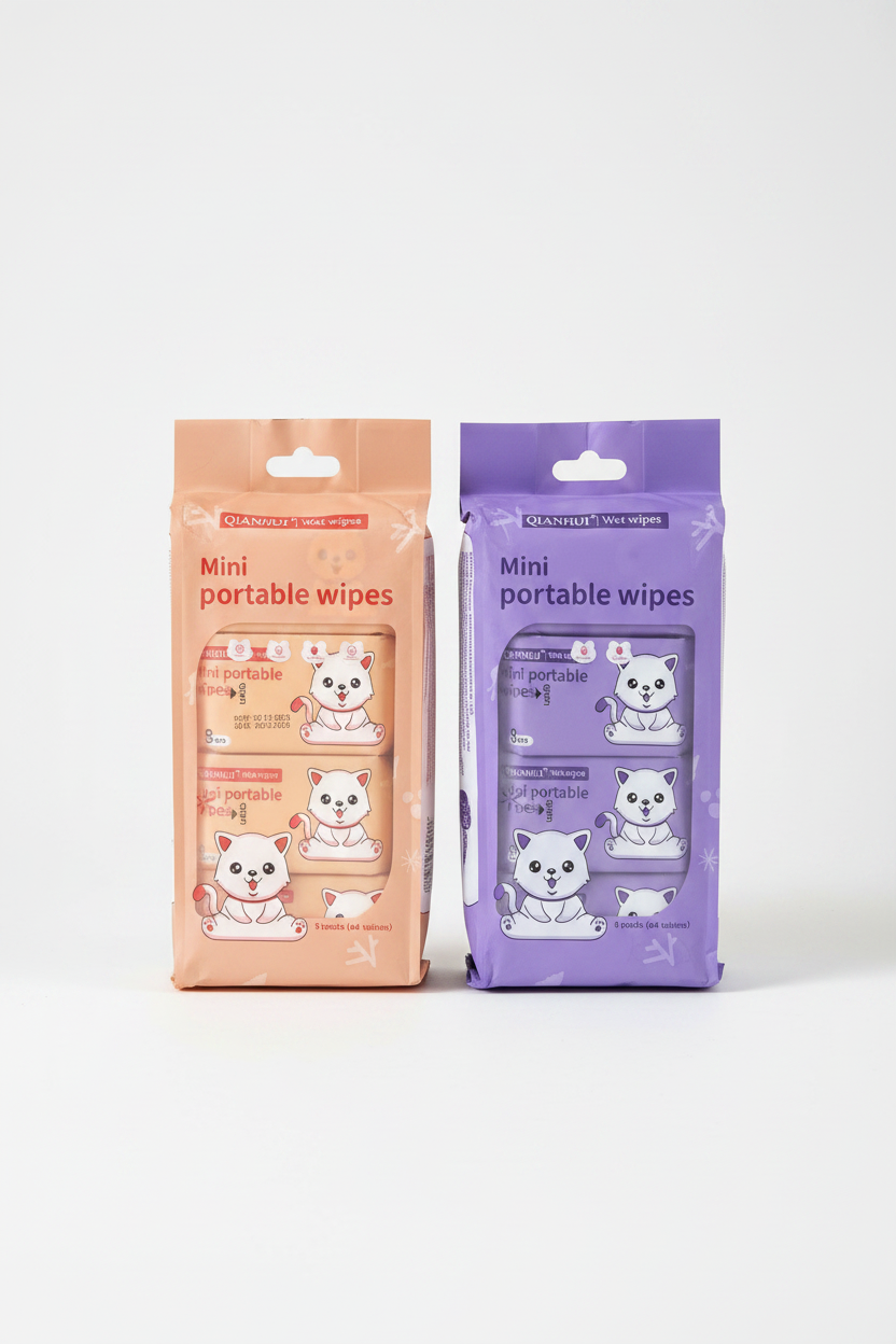 Peach & Purple Wipes