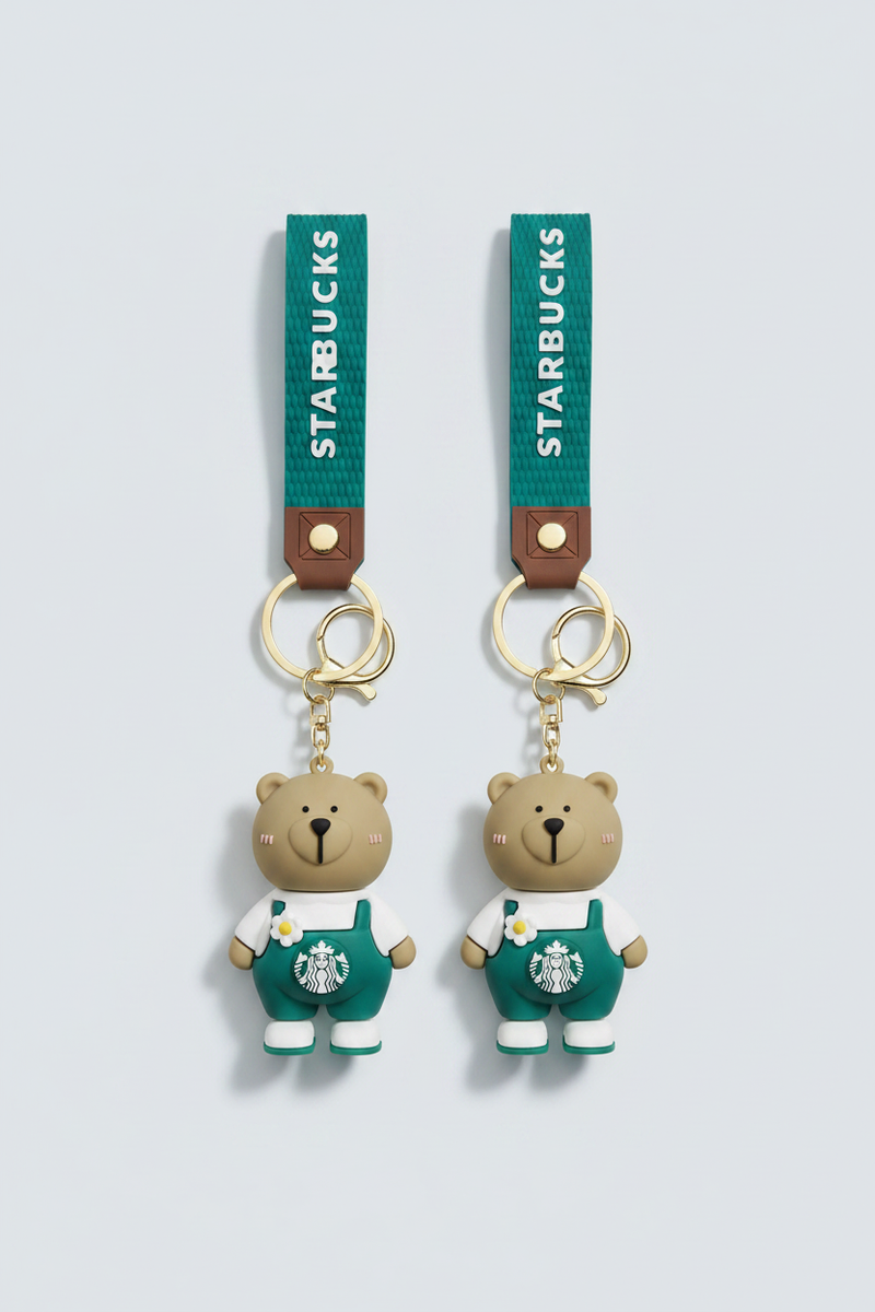 Starbucks Bear Keychains